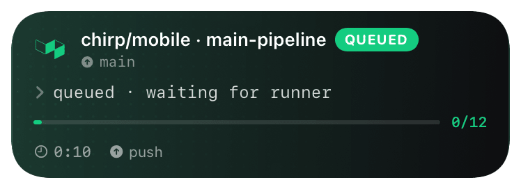buildkite (queued) Live Activity preview