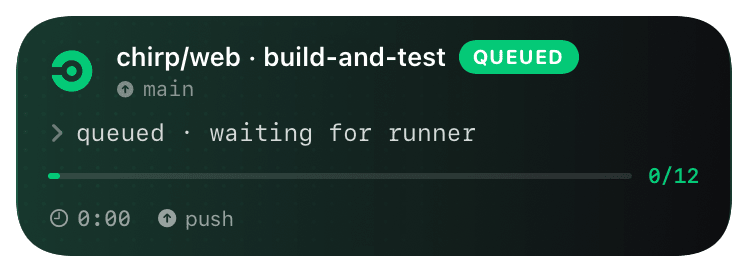 circleci (primary) Live Activity preview