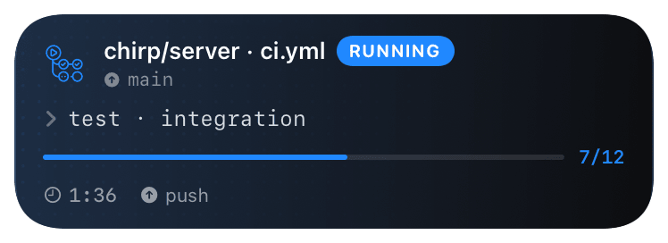 gh-actions (running) Live Activity preview