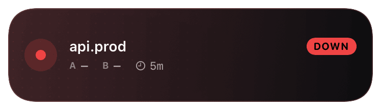 health (down) Live Activity preview