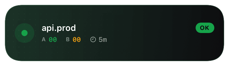 health (healthy) Live Activity preview