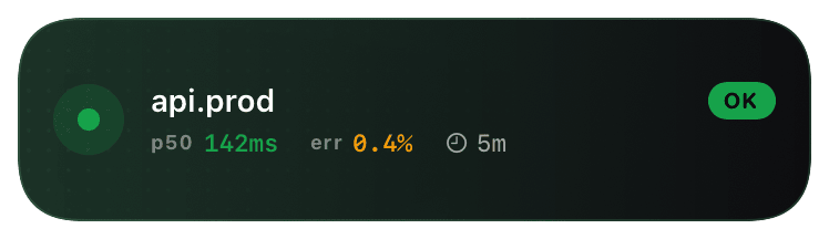 health (primary) Live Activity preview