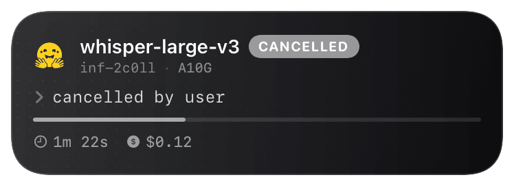 hf-inference (cancelled) Live Activity preview