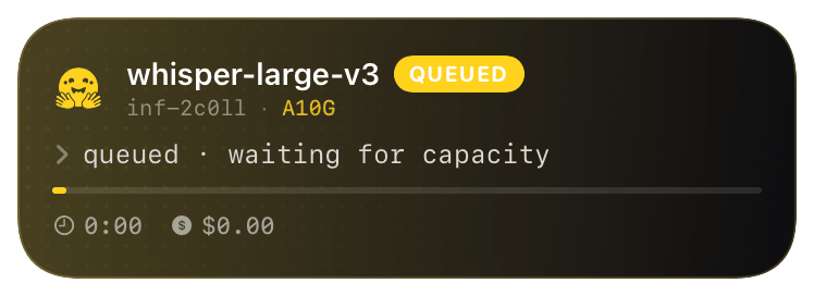 hf-inference (primary) Live Activity preview