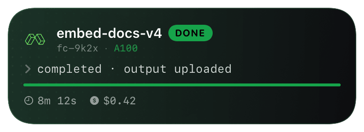 modal (done) Live Activity preview
