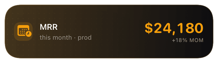 number (amber) Live Activity preview