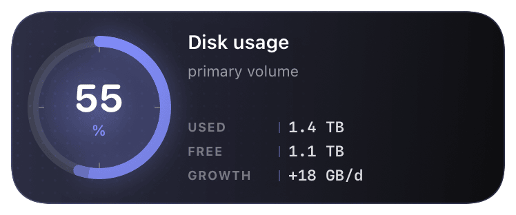 radial (indigo) Live Activity preview