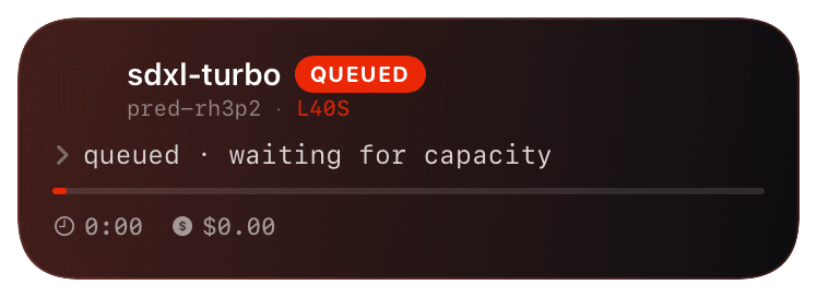 replicate (primary) Live Activity preview