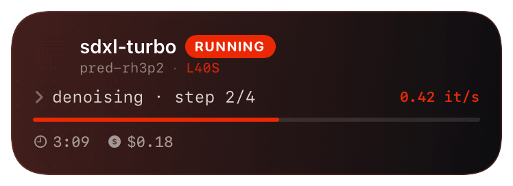 replicate (running) Live Activity preview