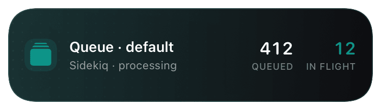 stats (teal) Live Activity preview