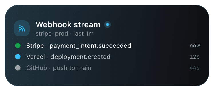 stream (sky) Live Activity preview
