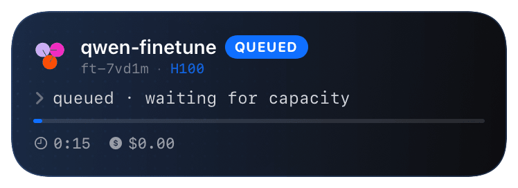 together (queued) Live Activity preview