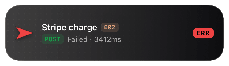 webhook (failed-502) Live Activity preview